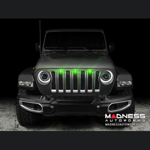 Jeep Gladiator Pre-Runner Style LED Grill Light Kit - Green